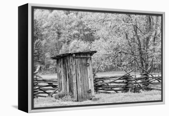 Outhouse, Pioneer Homestead, Great Smoky Mountains National Park, North Carolina-Adam Jones-Framed Premier Image Canvas