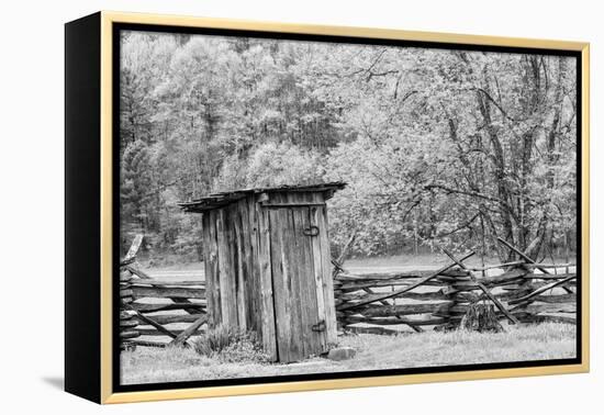 Outhouse, Pioneer Homestead, Great Smoky Mountains National Park, North Carolina-Adam Jones-Framed Premier Image Canvas