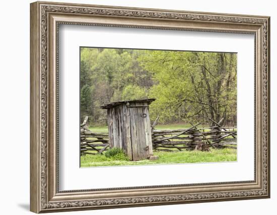 Outhouse, Pioneer Homestead, Great Smoky Mountains National Park, North Carolina-Adam Jones-Framed Photographic Print