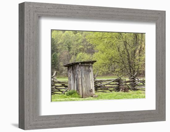 Outhouse, Pioneer Homestead, Great Smoky Mountains National Park, North Carolina-Adam Jones-Framed Photographic Print