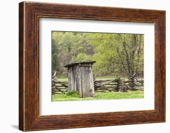 Outhouse, Pioneer Homestead, Great Smoky Mountains National Park, North Carolina-Adam Jones-Framed Photographic Print