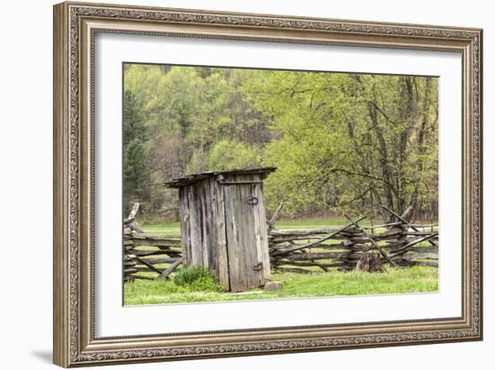 Outhouse, Pioneer Homestead, Great Smoky Mountains National Park, North Carolina-Adam Jones-Framed Photographic Print