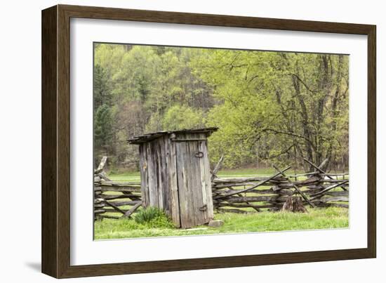 Outhouse, Pioneer Homestead, Great Smoky Mountains National Park, North Carolina-Adam Jones-Framed Photographic Print