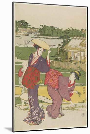 Outing at Muko Jima, 1787-Torii Kiyonaga-Mounted Giclee Print
