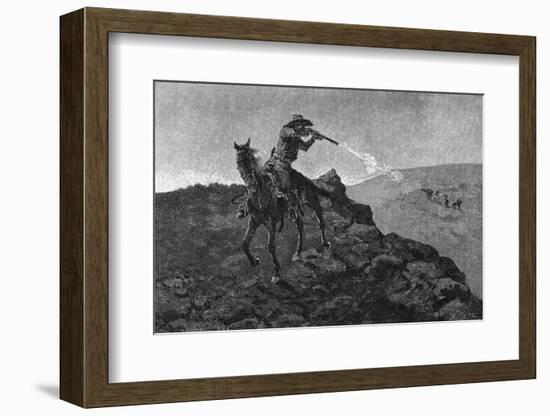 Outlaw in the American West-Frederick Remington-Framed Photographic Print