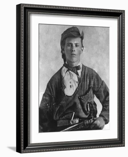 Outlaw Jesse James Portrait Photograph-Lantern Press-Framed Art Print