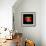 Outline Map Of Suriname With Grunge Flag Insert Isolated On Black-Veneratio-Framed Art Print displayed on a wall