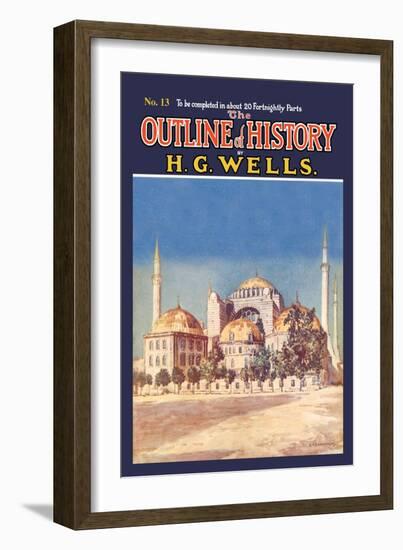 Outline of History by H.G. Wells, No. 13: Mosque-null-Framed Art Print