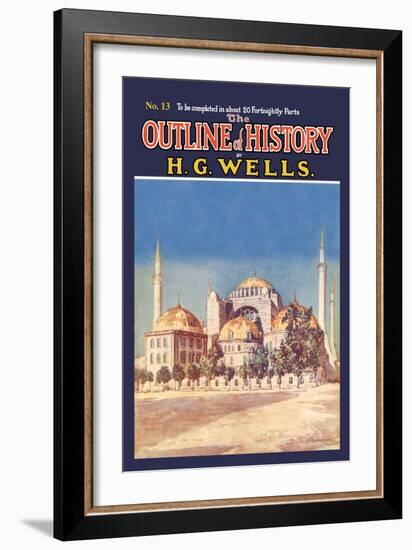 Outline of History by H.G. Wells, No. 13: Mosque-null-Framed Art Print