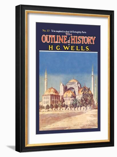 Outline of History by H.G. Wells, No. 13: Mosque-null-Framed Art Print