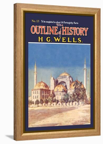Outline of History by H.G. Wells, No. 13: Mosque-null-Framed Stretched Canvas
