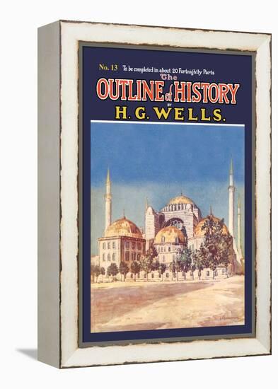 Outline of History by H.G. Wells, No. 13: Mosque-null-Framed Stretched Canvas