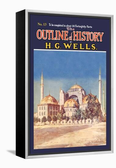 Outline of History by H.G. Wells, No. 13: Mosque-null-Framed Stretched Canvas