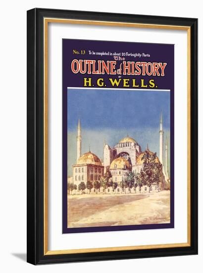 Outline of History by H.G. Wells, No. 13: Mosque-null-Framed Premium Giclee Print