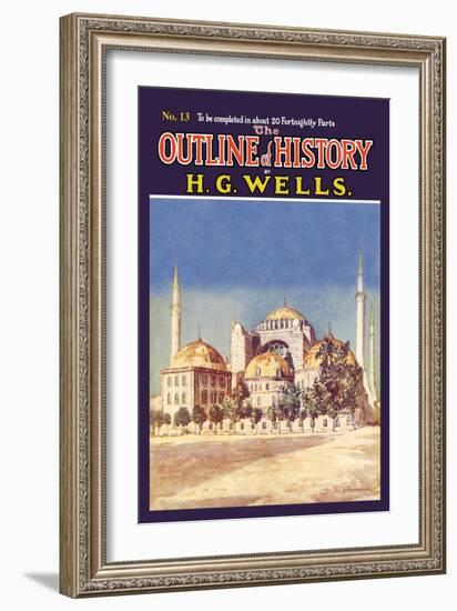 Outline of History by H.G. Wells, No. 13: Mosque-null-Framed Art Print