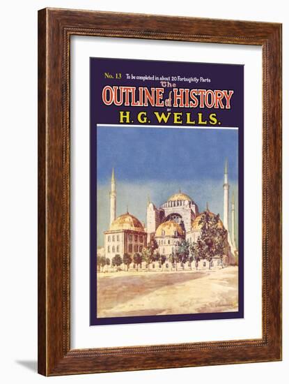 Outline of History by H.G. Wells, No. 13: Mosque-null-Framed Art Print