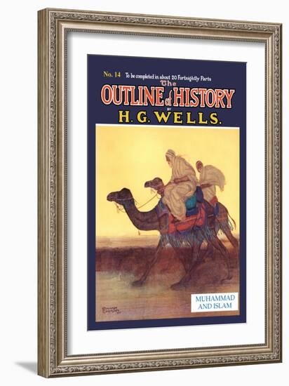 Outline of History by H.G. Wells, No. 14: Muhammad and Islam-null-Framed Art Print