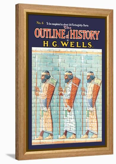 Outline of History by H.G. Wells, No. 6: Warriors-null-Framed Stretched Canvas