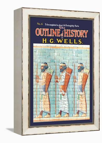 Outline of History by H.G. Wells, No. 6: Warriors-null-Framed Stretched Canvas