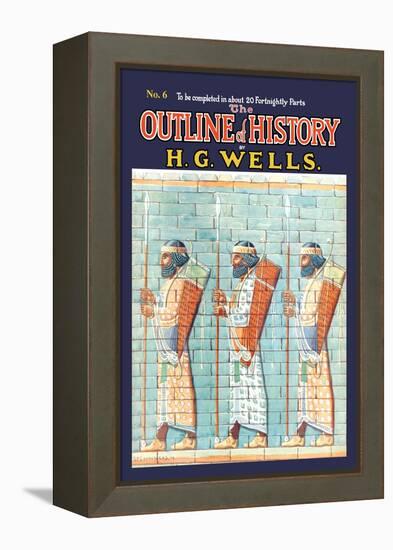 Outline of History by H.G. Wells, No. 6: Warriors-null-Framed Stretched Canvas