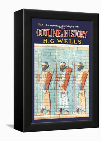Outline of History by H.G. Wells, No. 6: Warriors-null-Framed Stretched Canvas