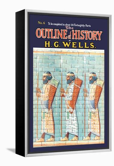 Outline of History by H.G. Wells, No. 6: Warriors-null-Framed Stretched Canvas