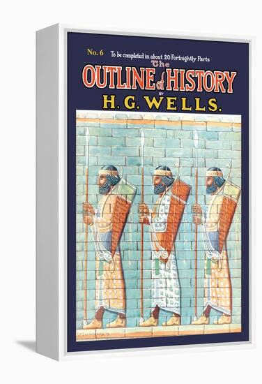 Outline of History by H.G. Wells, No. 6: Warriors-null-Framed Stretched Canvas