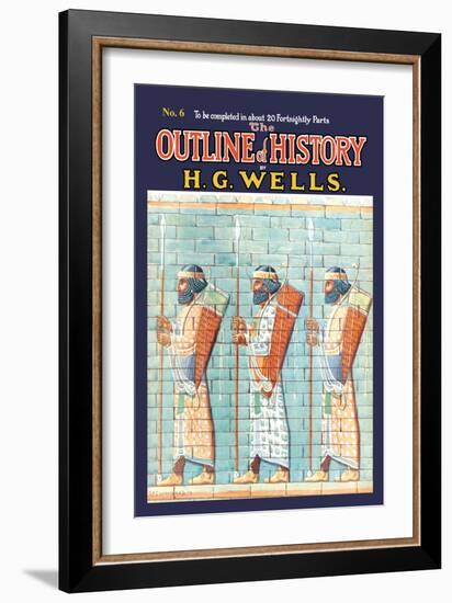 Outline of History by H.G. Wells, No. 6: Warriors-null-Framed Art Print