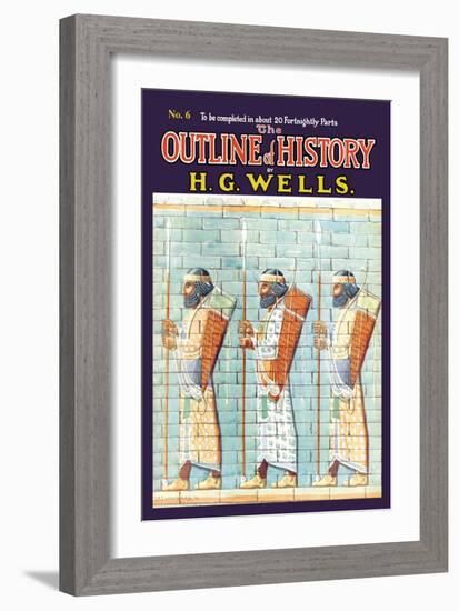 Outline of History by H.G. Wells, No. 6: Warriors-null-Framed Art Print