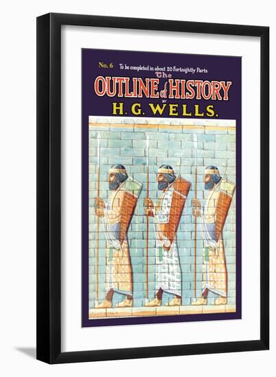 Outline of History by H.G. Wells, No. 6: Warriors-null-Framed Art Print