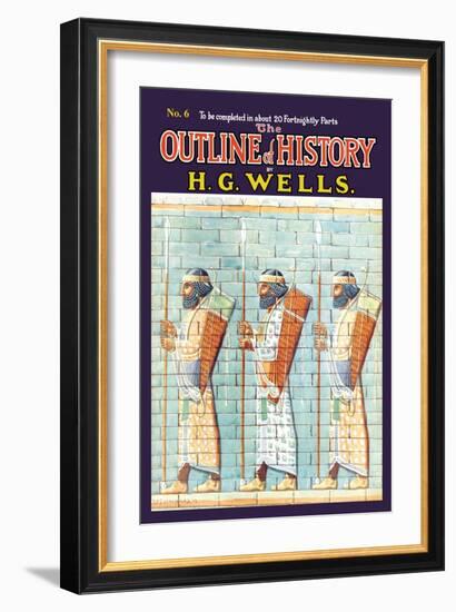 Outline of History by H.G. Wells, No. 6: Warriors-null-Framed Art Print