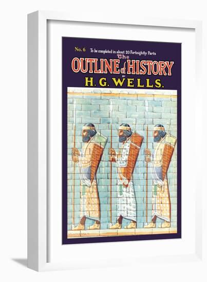 Outline of History by H.G. Wells, No. 6: Warriors-null-Framed Premium Giclee Print