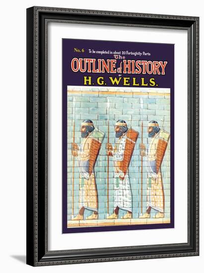 Outline of History by H.G. Wells, No. 6: Warriors-null-Framed Premium Giclee Print