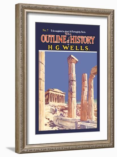 Outline of History by H.G. Wells, No. 7: Ruins-null-Framed Art Print