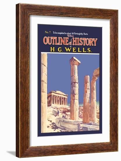 Outline of History by H.G. Wells, No. 7: Ruins-null-Framed Art Print