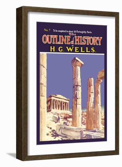 Outline of History by H.G. Wells, No. 7: Ruins-null-Framed Art Print