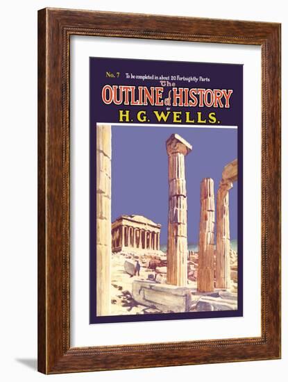 Outline of History by H.G. Wells, No. 7: Ruins-null-Framed Art Print