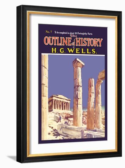 Outline of History by H.G. Wells, No. 7: Ruins-null-Framed Art Print