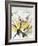 Outlined Floral I Yellow Version-Asia Jensen-Framed Art Print