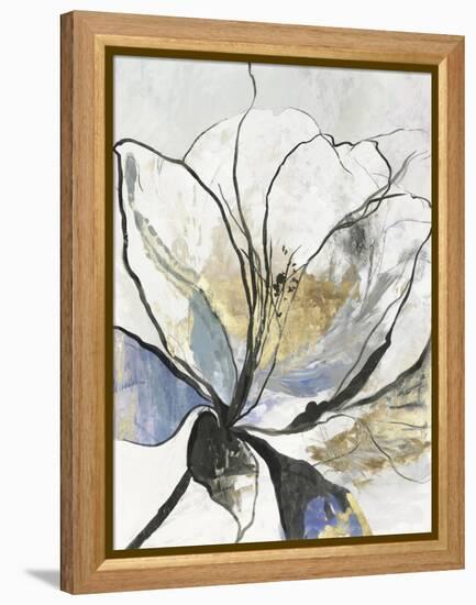 Outlined Floral I-Asia Jensen-Framed Stretched Canvas