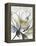 Outlined Floral I-Asia Jensen-Framed Stretched Canvas