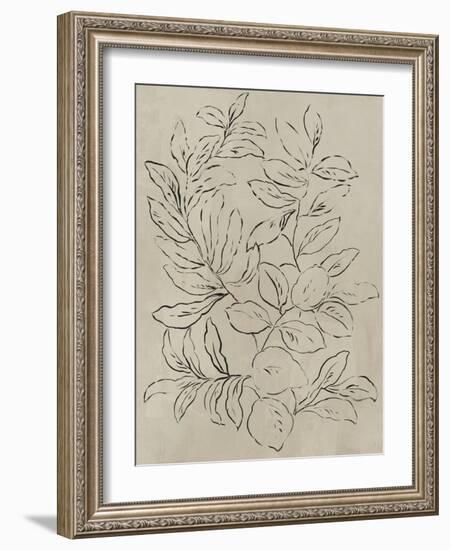 Outlined Leaves I-Asia Jensen-Framed Art Print