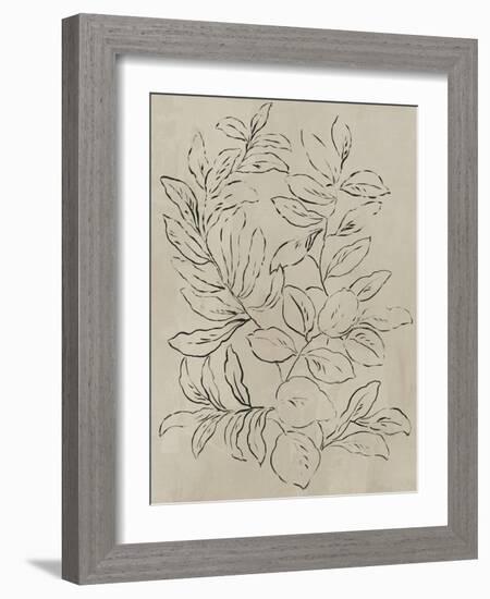 Outlined Leaves I-Asia Jensen-Framed Art Print