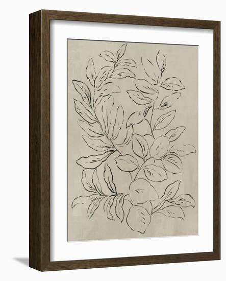 Outlined Leaves I-Asia Jensen-Framed Art Print