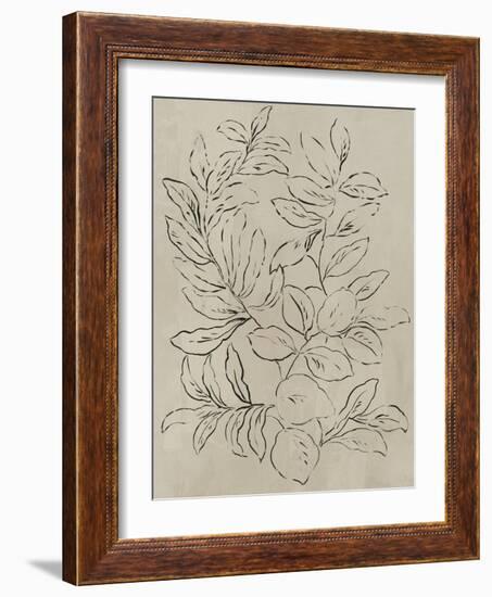 Outlined Leaves I-Asia Jensen-Framed Art Print