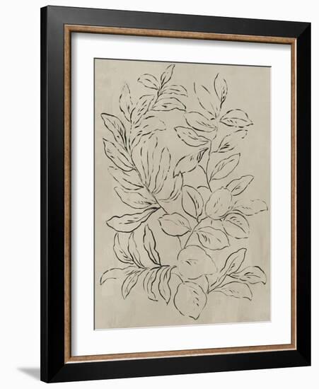 Outlined Leaves I-Asia Jensen-Framed Art Print