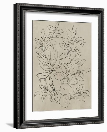 Outlined Leaves I-Asia Jensen-Framed Art Print