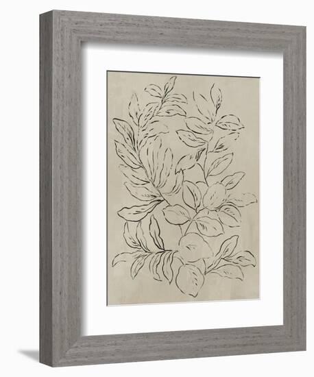 Outlined Leaves I-Asia Jensen-Framed Premium Giclee Print