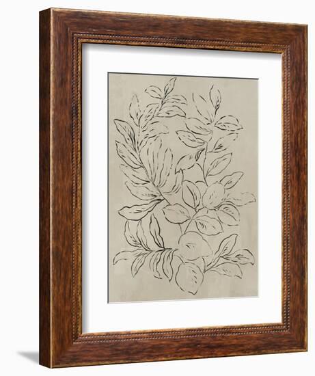 Outlined Leaves I-Asia Jensen-Framed Premium Giclee Print