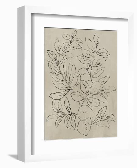 Outlined Leaves I-Asia Jensen-Framed Premium Giclee Print